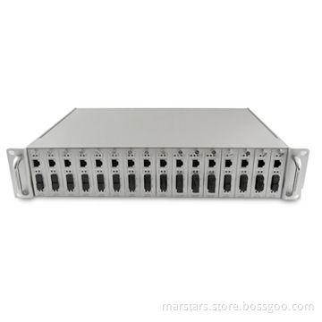 10/100/1000M Gigabit Management Media Converter Chassis